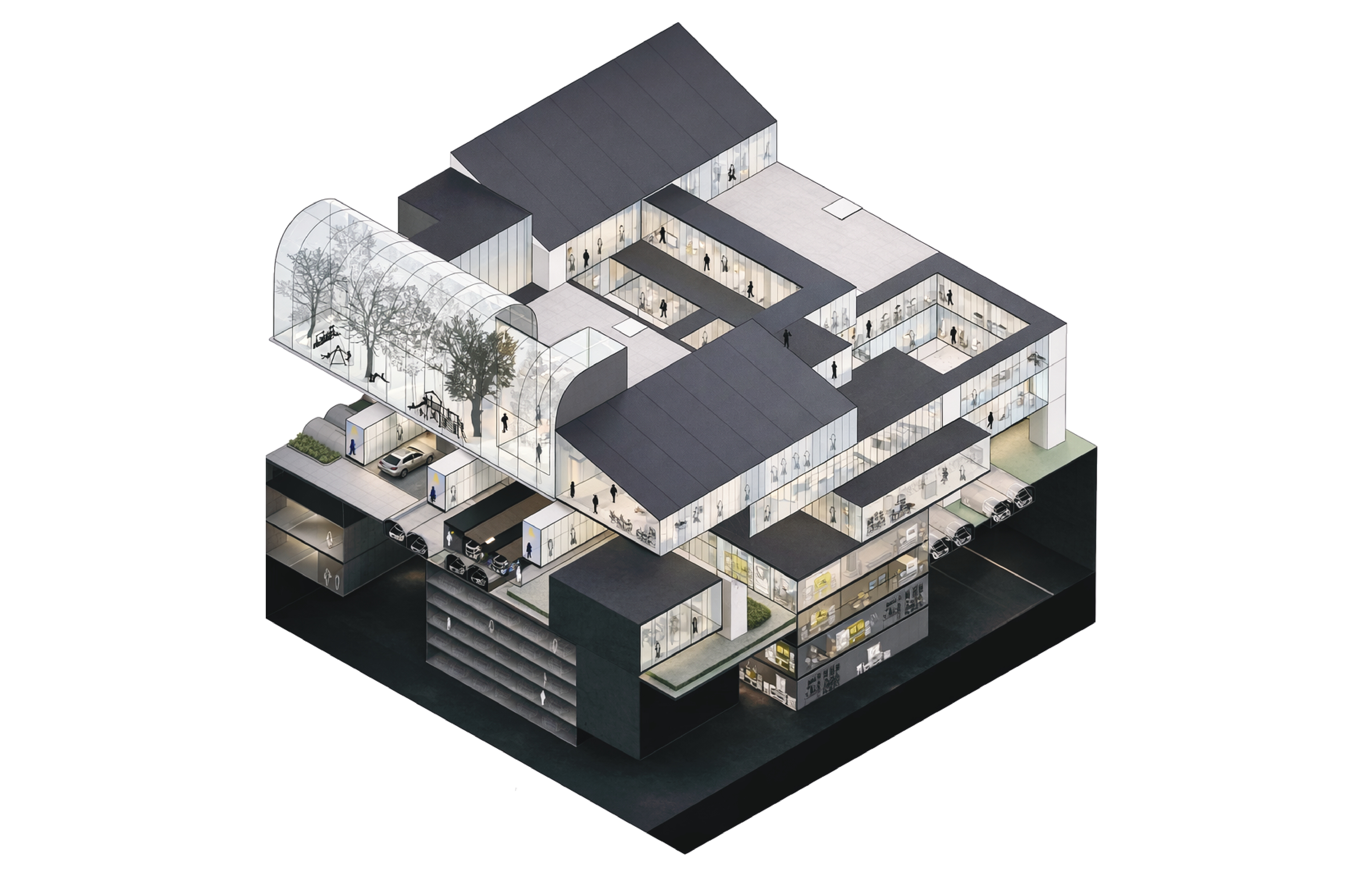 3026 Futuristic Neighborhood System — Final Render
