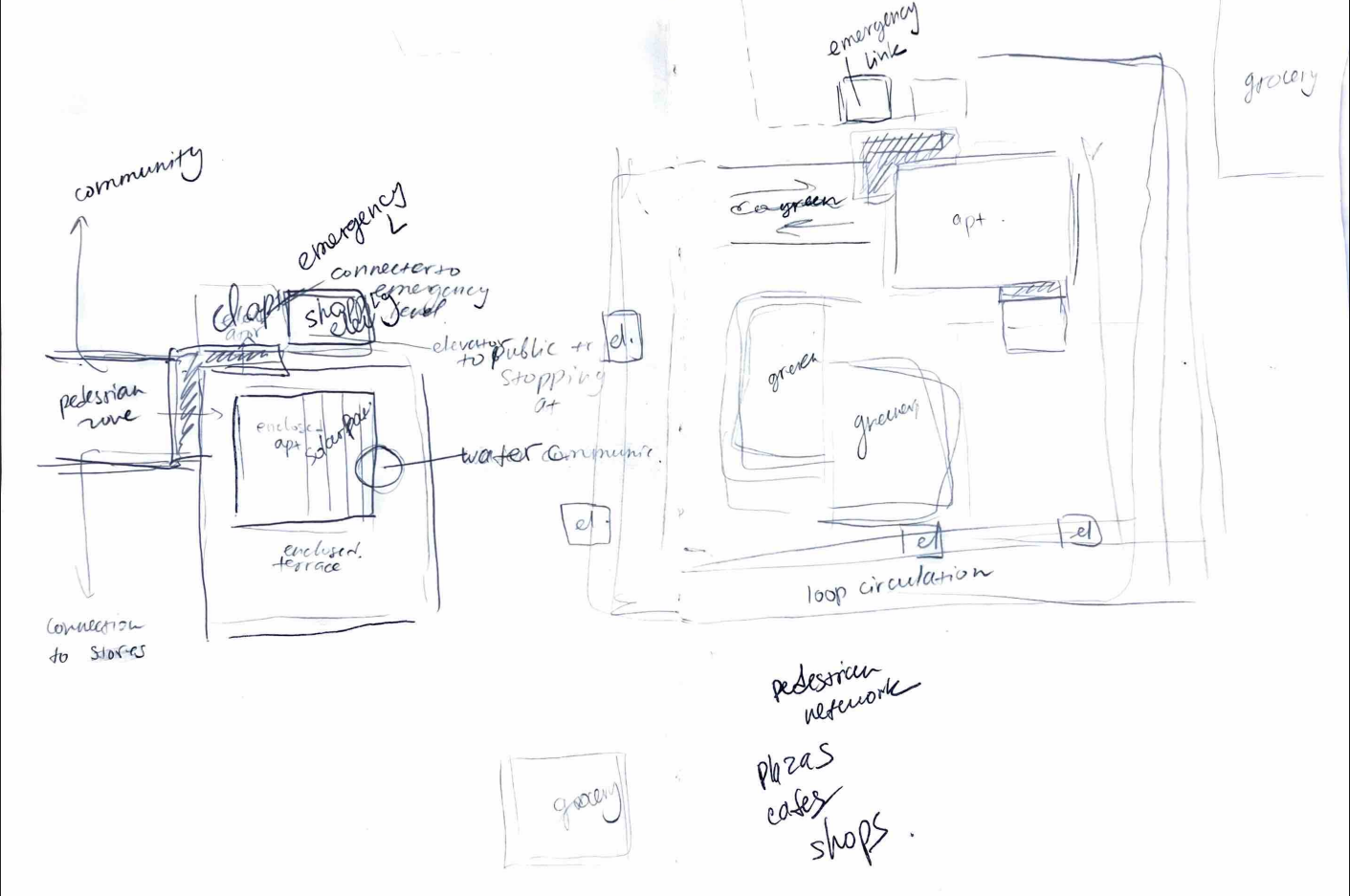 Top View Housing Diagram Sketch